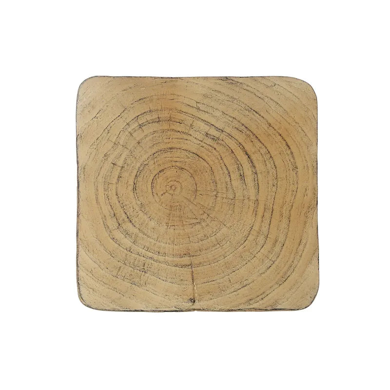 Table d'appoint Twist Shape avec texture bois