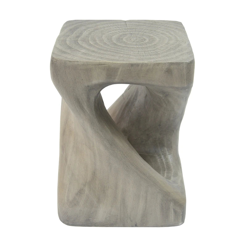 Table d'appoint Twist Shape avec texture bois