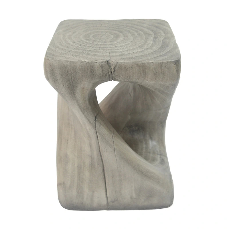 Table d'appoint Twist Shape avec texture bois