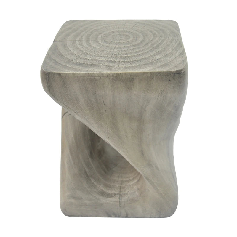 Table d'appoint Twist Shape avec texture bois
