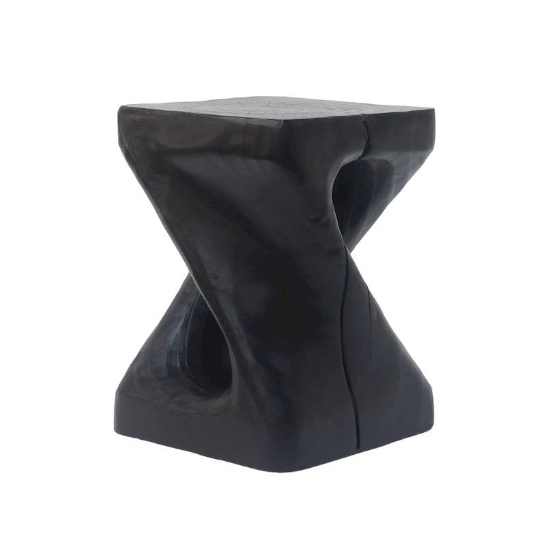 Table d'appoint Twist Shape avec texture bois