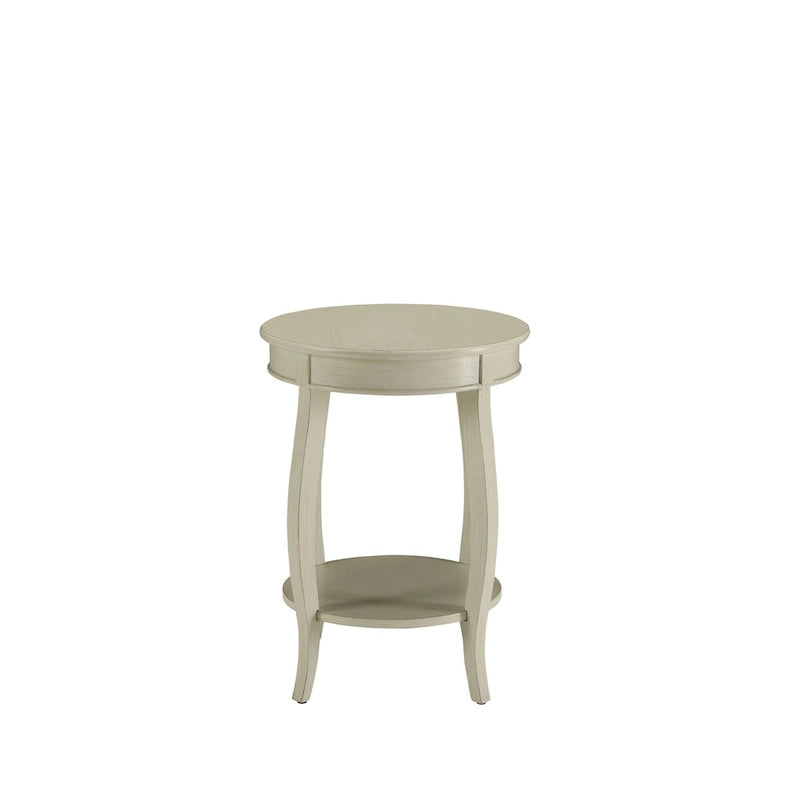 Table d'appoint ronde avec étagère