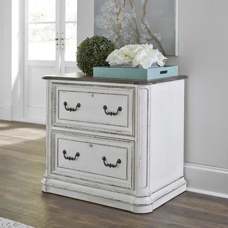 Fichier latéral pour média Antique White Jr Executive