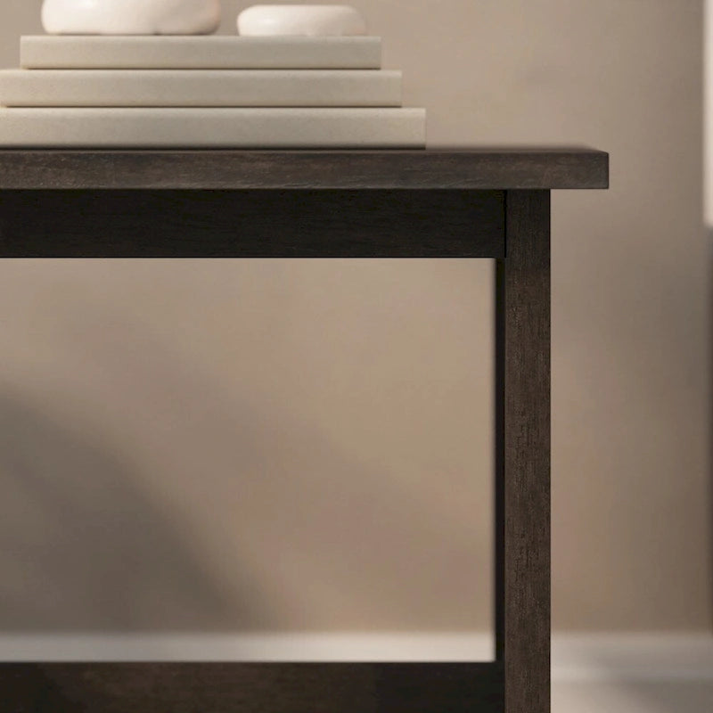 Table d'appoint de ferme classique en bois massif