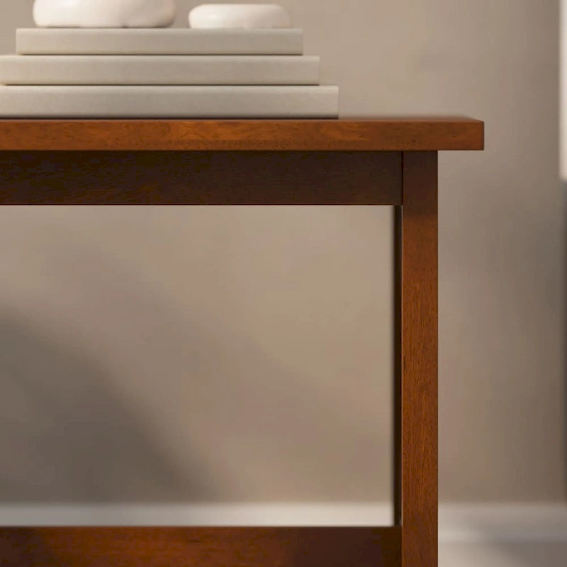 Table d'appoint de ferme classique en bois massif