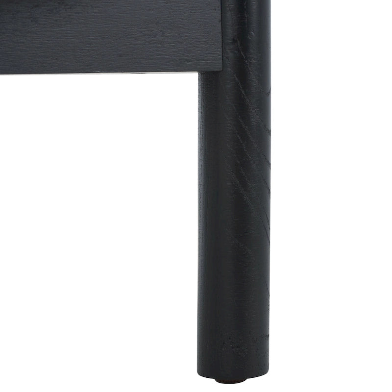 Table d'appoint à deux niveaux en rotin et verre - 23L x 23P x 24H