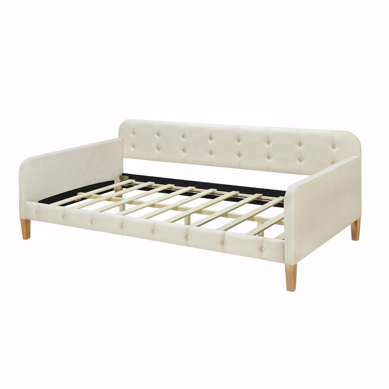 Lit de repos rembourré avec 4 pieds de support