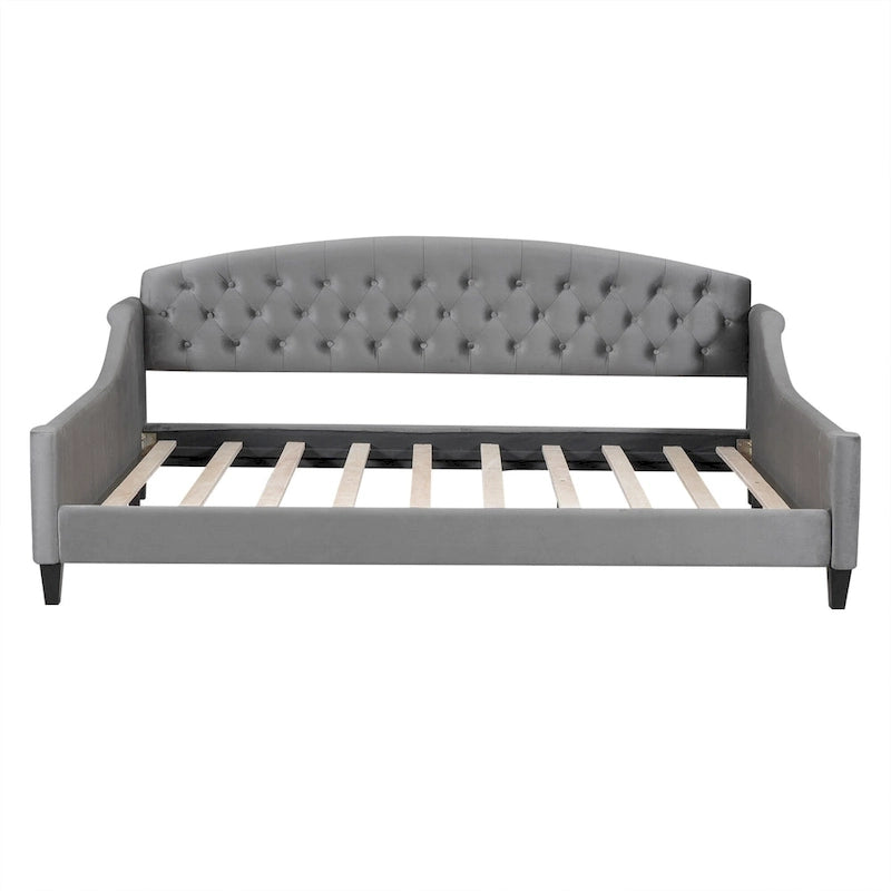 Lit de Repos Moderne Capitonnage Touffet Boutons, Grand Lit