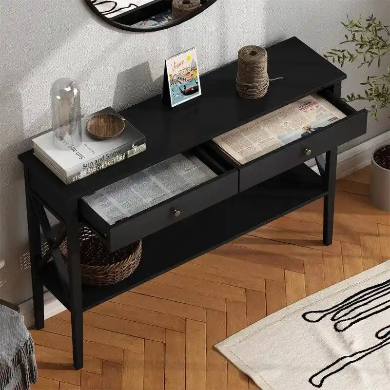 Console 47" avec tiroirs - 11,81P x 47,24L x 31,5H