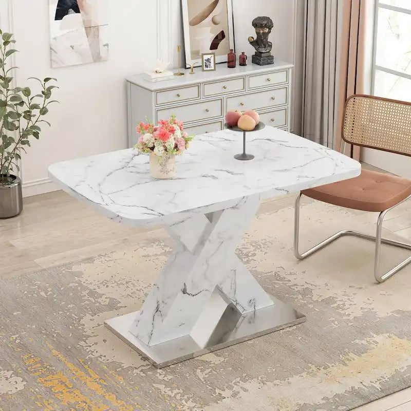 Table à manger carrée extensible moderne pour cuisine