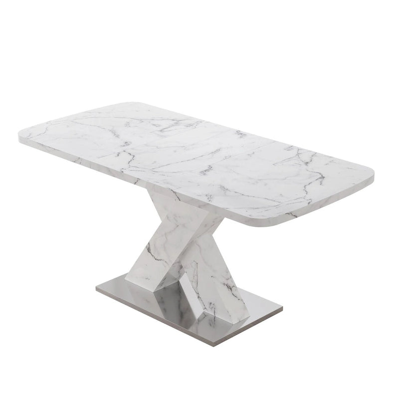 Table à manger carrée extensible moderne pour cuisine