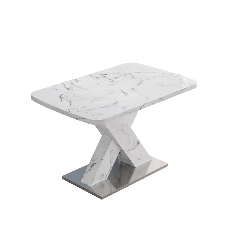 Table à manger carrée extensible moderne pour cuisine