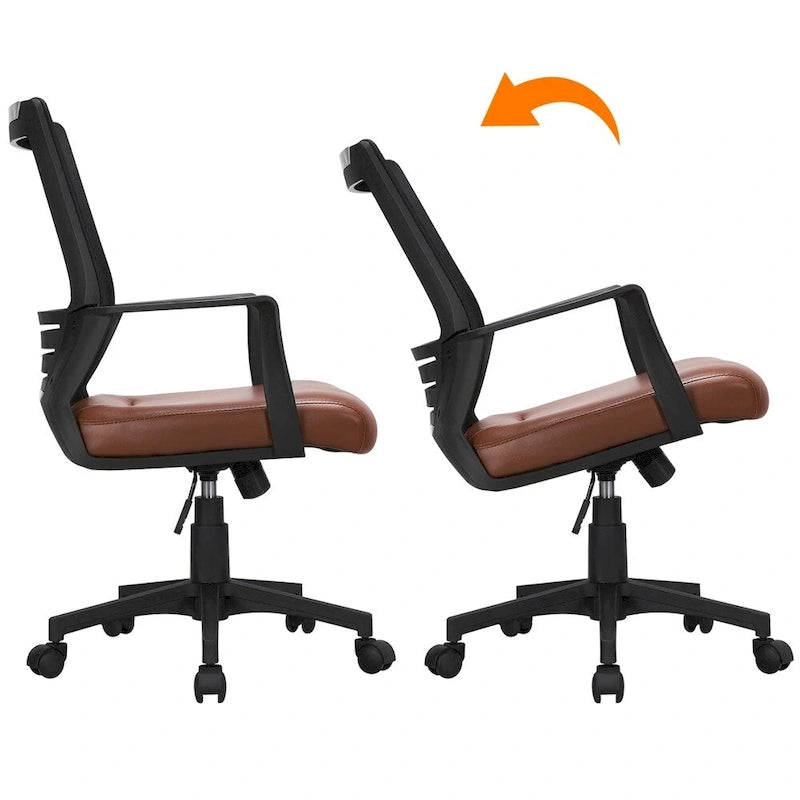 Chaise de bureau ergonomique en maille réglable avec support lombaire