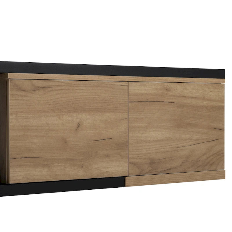 Table basse extensible avec 2 tiroirs de rangement