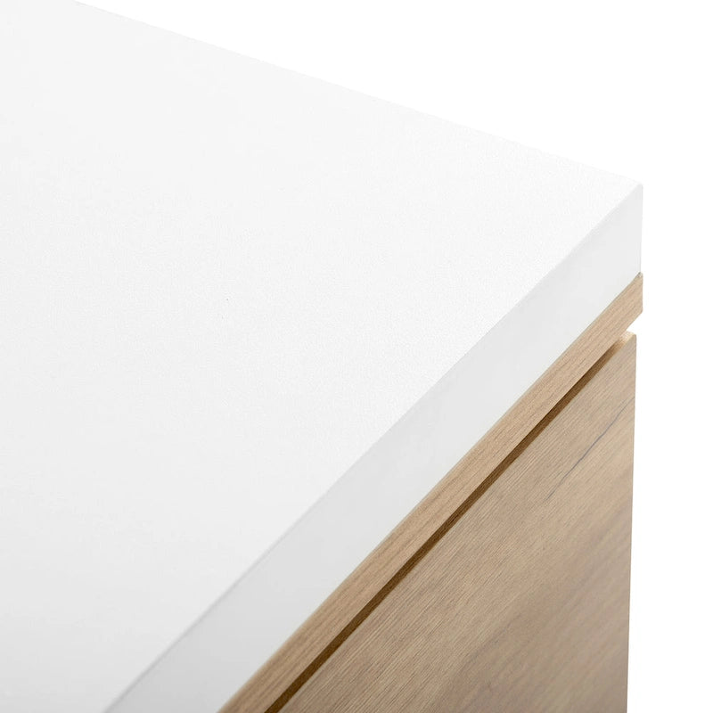 Table basse extensible avec 2 tiroirs de rangement