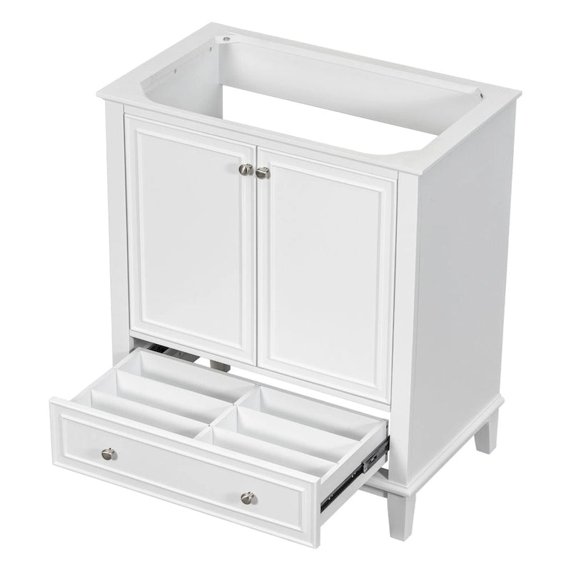 Meuble de salle de bain avec portes et tiroir