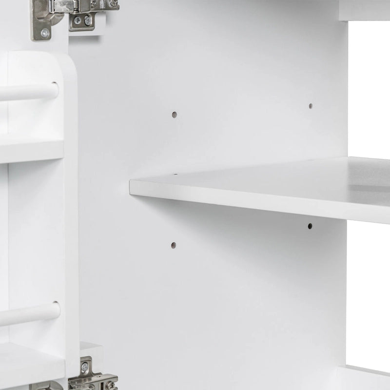 Meuble de salle de bain avec portes et tiroir